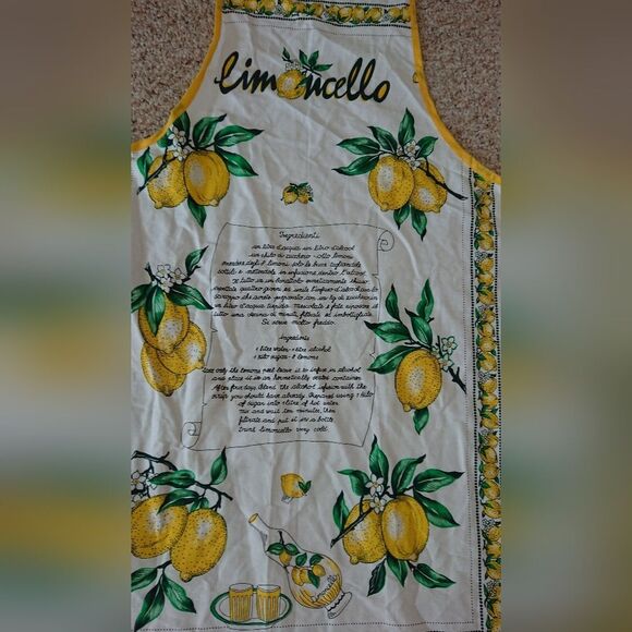 Limoncello Recipe Apron - Picture 1 of 10